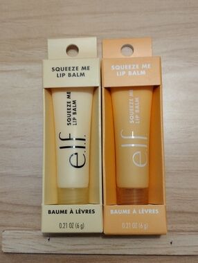 e.l.f squeeze me lip balm duo Vanilla/Peach 🆕